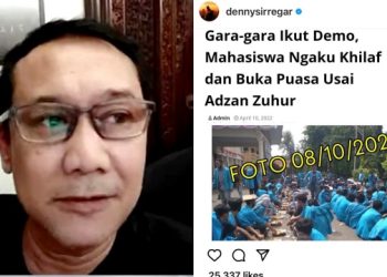 Fitnah Mahasiswa Berhenti Puasa saat Demo 11 April, Denny Siregar akan Dilaporkan ke Polisi