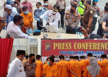 Polres Kepulauan Meranti Gagalkan Peredaran Sabu 1,5 Kg