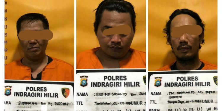 3 Pelaku Narkoba di Inhil Diringkus Polisi, 9 Paket Sabu Diamankan