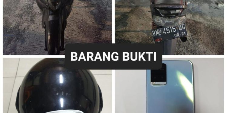 Polresta Pekanbaru Ringkus Dua Jambret di 6 Lokasi