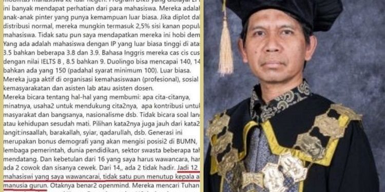 Buntut Pernyataan Hijab Manusia Gurun, Anak Buah Nadiem Makarim Ancam Copot Rektor ITK
