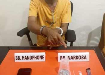 Asyik Nyabu, Pelaku Narkoba Diciduk Satreskrim Polres Kampar