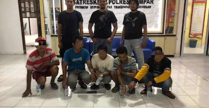 Satreskrim Polres Kampar Tangkap 5 Pelaku Judi Togel dan Qiu-qiu