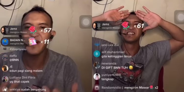 Komedian Indonesia Caisar Menyangkal Gunakan Ganja Usai Live Maraton Selama 24 Jam di TikTok
