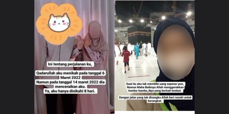 Viral, Menikah Selama 8 Hari, Wanita Asal Indonesia Ini Diceraikan Sang Suami