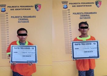 Beraksi Di 20 TKP Berbeda, 2 Pelaku Jambret di Pekanbaru Dibekuk Polisi