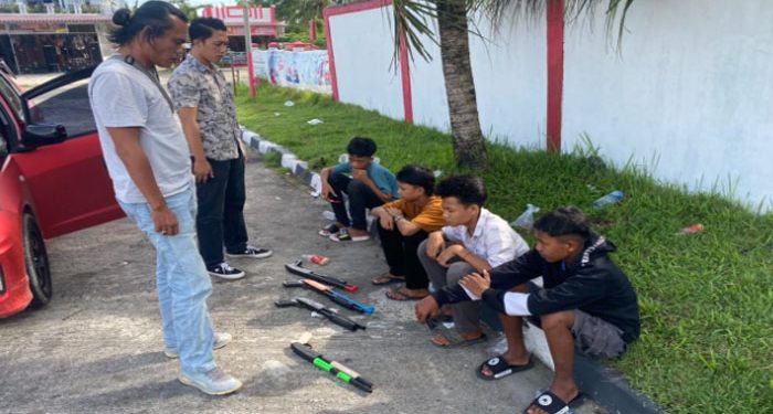 Puluhan Pistol Mainan di Kabupaten Agam Disita Polisi