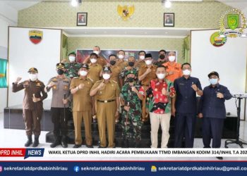 Wakil Katua DPRD Inhil Edi Gunawan Hadiri Pembukaan TMMD Imbangan Kodim 0314 Inhil Tahun 2022