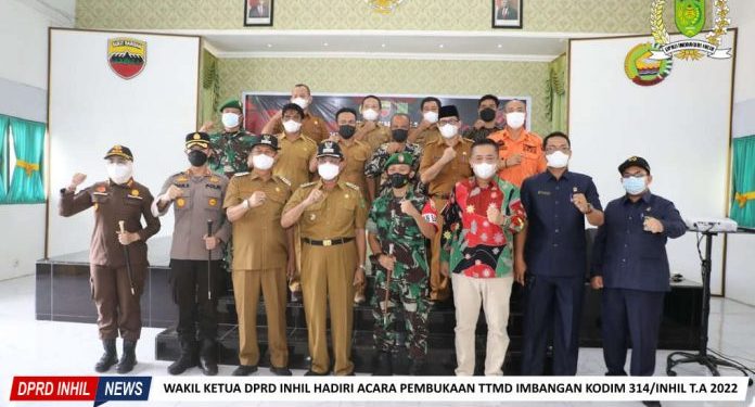 Wakil Katua DPRD Inhil Edi Gunawan Hadiri Pembukaan TMMD Imbangan Kodim 0314 Inhil Tahun 2022