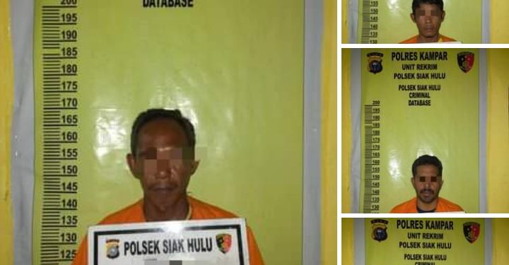 Empat Pelaku Judi Qiu-qiu di Ringkus Polsek Siak Hulu di Warung Tuak