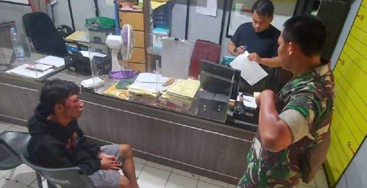 Begal Salah Mangsa! Korban Ternyata Prajurit TNI, Muka pun Bonyok
