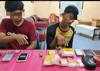Jadi Bandar Sabu, Dua Pemuda Diringkus Polsek Siak Hulu
