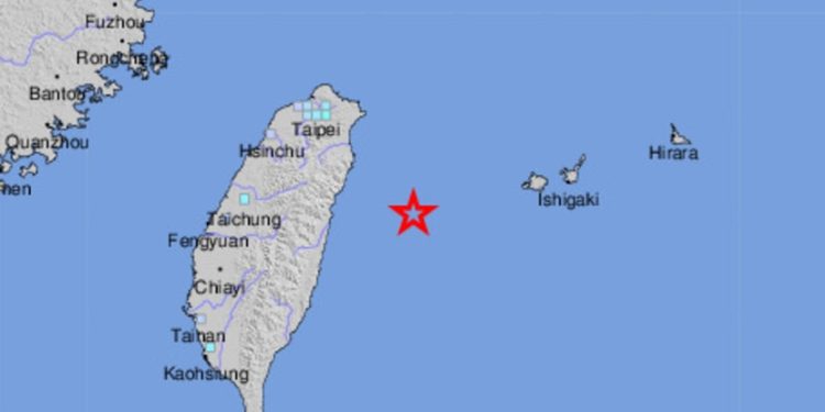 Gempa Berkekuatan 6,3 SR Guncang Lepas Pantai Taiwan