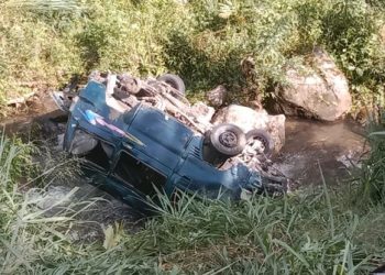 Ban Mobil Lepas, Kakek dan Empat Cucunya Jatuh ke Jurang Sedalam 50 Meter