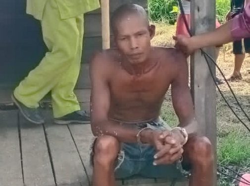 Dibawa ke RSJ Tampan, Ini Tampang Pria Yang Memutilasi Putri Kandungnya Yang Masih SD di Inhil