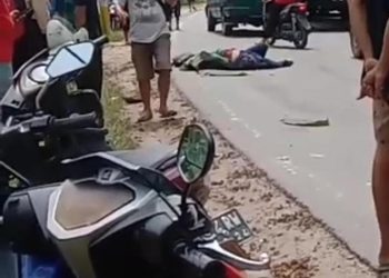 Tertabrak Truk, Pengedaran Motor di Dumai Tewas Dengan Kepala Hancur