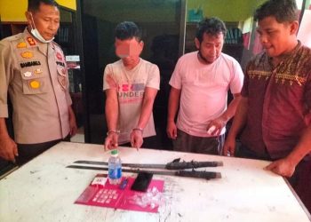 Pelaku Narkoba di Kampar Lawan Petugas Dengan Parang Saat Hendak Ditangkap