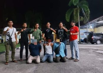 Tiga Pelaku Pencuri Pipa Besi PHR di Ringkus Satreskrim Polres Kampar