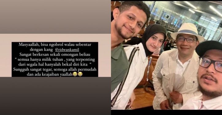 Selebgram Ajak Foto Ridwan Kamil yang Tengah Berduka di Bandara Qatar, Warganet: Ga Ada Adab