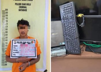 Pembobol Pesantren Baitul Ilmi di Ringkus Polsek Siak Hulu, Satu DPO