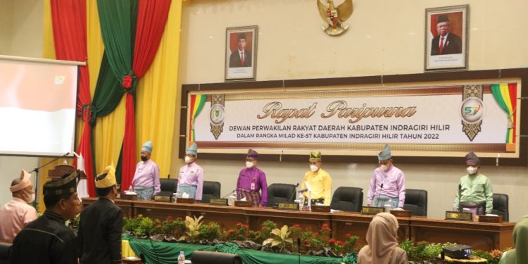 Paripurna Istimewa DPRD Inhil Dalam Rangka Milad Inhil Ke-57 Berlangsung Khidmat