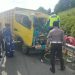 Diduga Mengantuk, Colt Diesel Tabrak Tronton di Tol Permai, Korban Alami Luka Berat