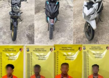 Empat Pelaku Curanmor Ini Ditangkap Polisi, Dua Buron