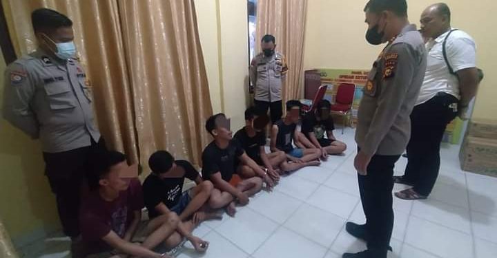 Pepet Korban saat Mengendarai Motor, Enam Pelaku Jambret Emas Digulung Polsek Tambang