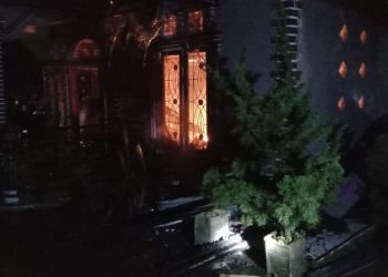 Ditinggal Sholat Magrib Ke Masjid, Rumah di Kuok Terbakar