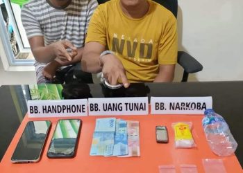 Dua Bandar Narkoba di Desa Simalinyang di Ringkus Ojoloyo Kampar, Begini Kronologinya