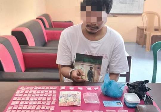 Polsek Siak Hulu Tangkap Pengedar Narkoba Dengan Barang Bukti 83 Paket Sabu