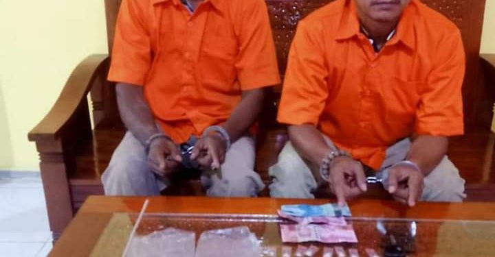 Kabur Ke Dalam Kebun Karet, 2 Pelaku Narkoba Akhirnya Diringkus Polsek Kampar Kiri