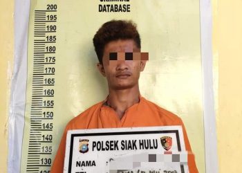 Tertangkap Tangan Curi Atap Seng, Pelaku Diserahkan Ke Polsek Siak Hulu