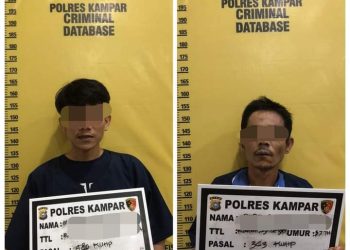Sat Reskrim Polres Kampar Tangkap Dua Pelaku Pencurian, Satu Mahasiswa