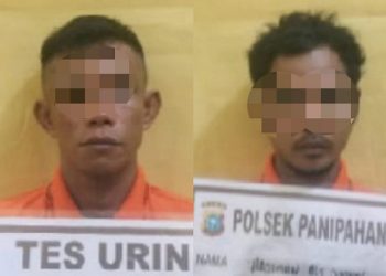 Dua Preman Pemalak dan Pengeroyok Mandor di Rohil Ditahan Polsek Panipahan