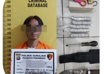 Sita Sangkur Hingga Gunting, Polsek Sukajadi Ringkus Erik Usai Coba Lakukan Aksi Pencurian