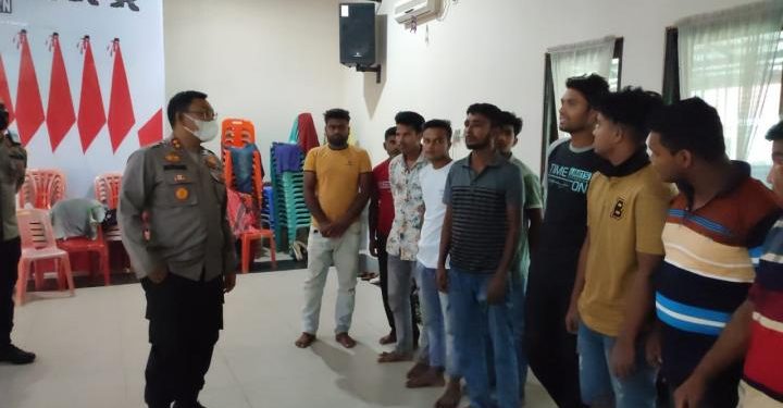 Tak Miliki Dokumen Lengkap, 45 PMI dan 13 WNA yang Hendak Berangkat ke Malaysia Diamankan Polres Dumai