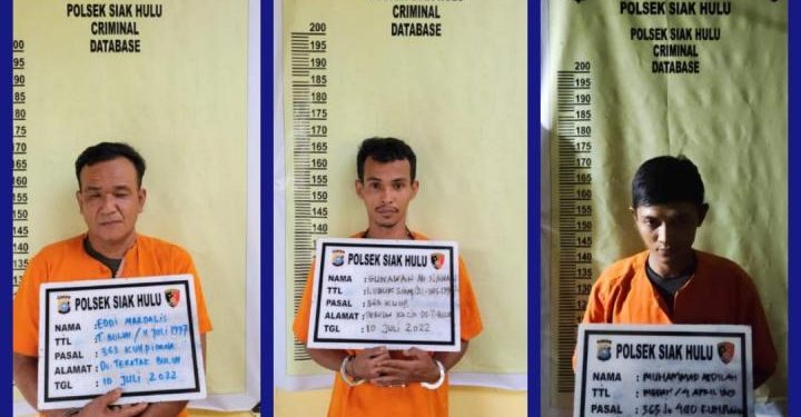 Hendak Melarikan Diri, Tiga Pelaku Pencurian Besi Penyangga Tower PLN Diringkus Polisi