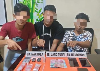 Maraknya Narkoba di Tapung Hilir, Tim Ojoloyo Kampar Ringkus 3 Pelaku Narkoba