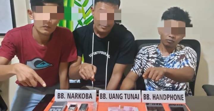 Maraknya Narkoba di Tapung Hilir, Tim Ojoloyo Kampar Ringkus 3 Pelaku Narkoba