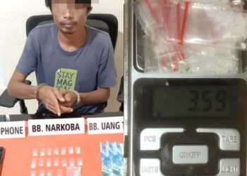 Temukan 19 Paket Sabu, Pengedar Narkoba  Tidak Berkutik saat di Geledah Tim Ojoloyo Kampar