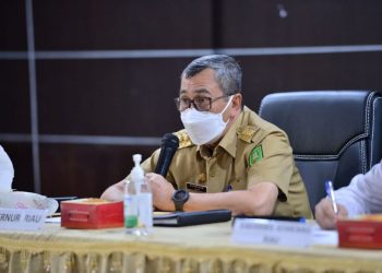 Gubri Syamsuar dalam arahannya di Rapat Pengelolaan LHKPN BUMD