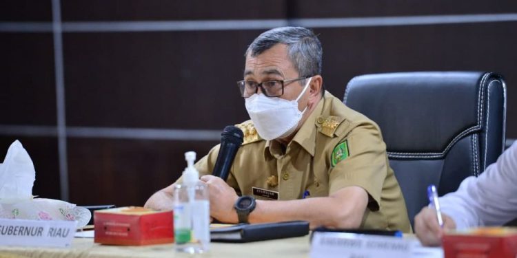 Gubri Syamsuar dalam arahannya di Rapat Pengelolaan LHKPN BUMD