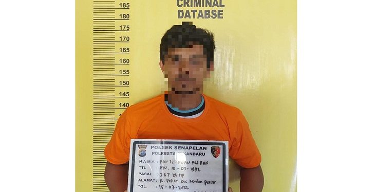 Terekam CCTV Curi Kabel Ganset, Karyawan Hotel di Pekanbaru Ditangkap Polisi