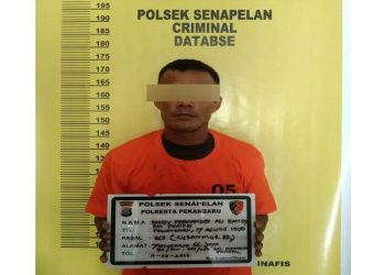 Maling Gasak Motor Ojol Di Halaman Masjid Pekanbaru, Aksinya Terekam CCTV