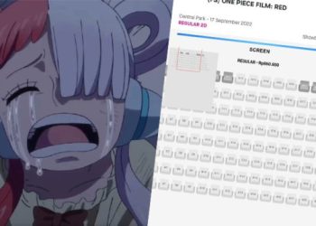 Tiket One Piece Film Red Mulai Habis, CGV Tambah Jam Tayang!
