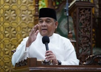 Wagubri Edy Natar saat peringatan tahun baru Islam 1444 H