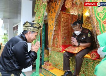 Ketua DPRD Inhil Dr. H. Feriyandi Sambut Kunker Kejati Riau Dr Jaja Subgja