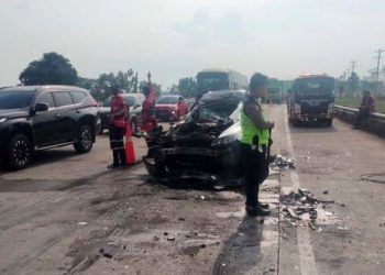 Asap Tebal Akibatkan Kecelakaan Beruntun di Tol Pejagan-Pemalang, 13 Kendaraan Telibat Seorang Meninggal