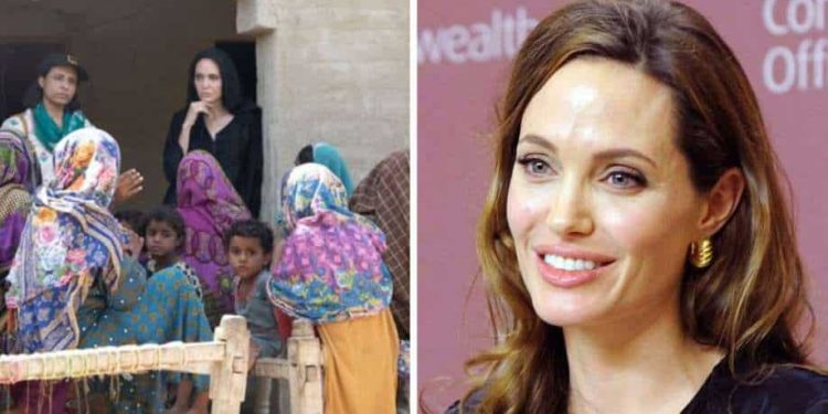Angelina Jolie mengunjungi Pakistan untuk mendukung orang-orang yang terkena dampak banjir